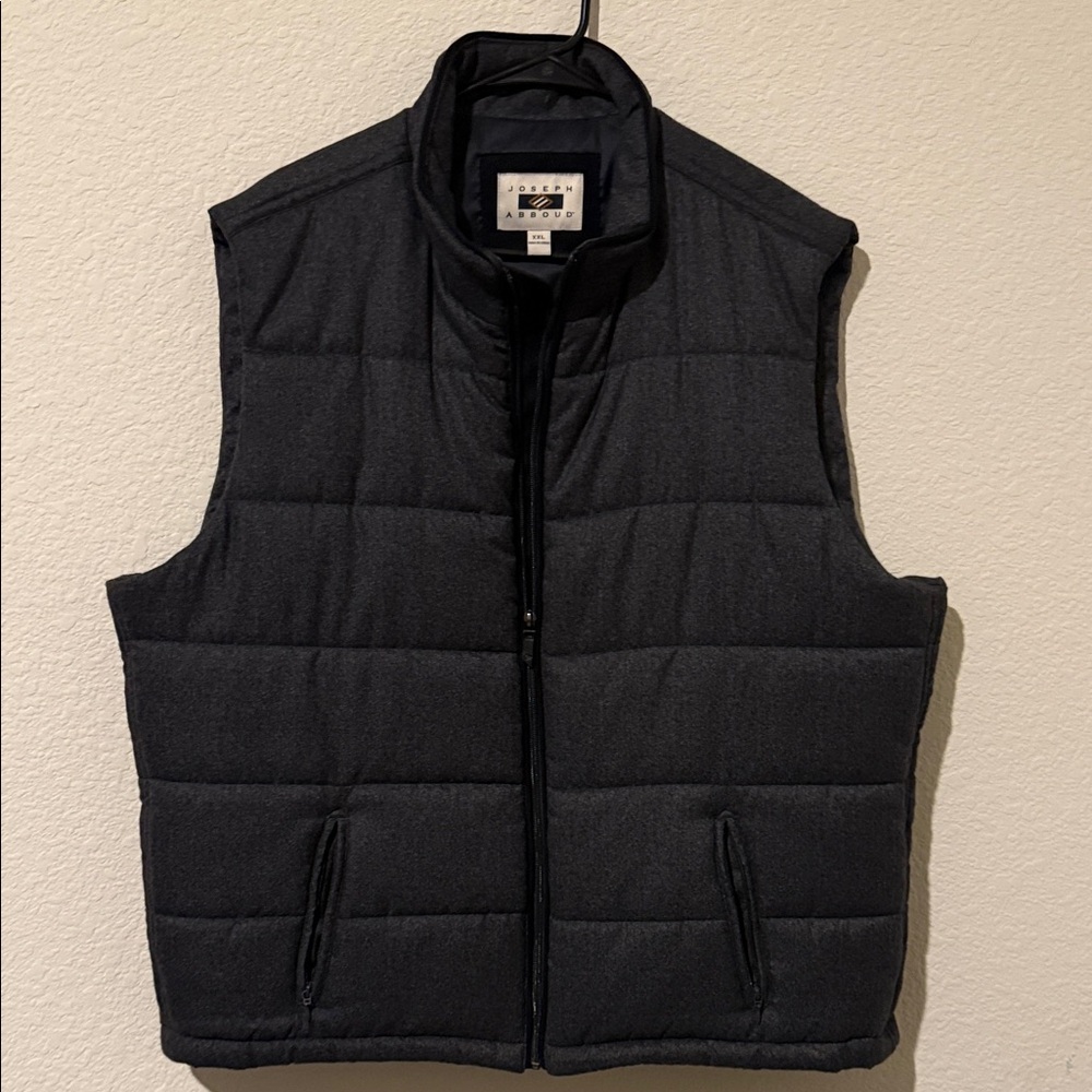 Joseph Abboud Charcoal Quilted Vest